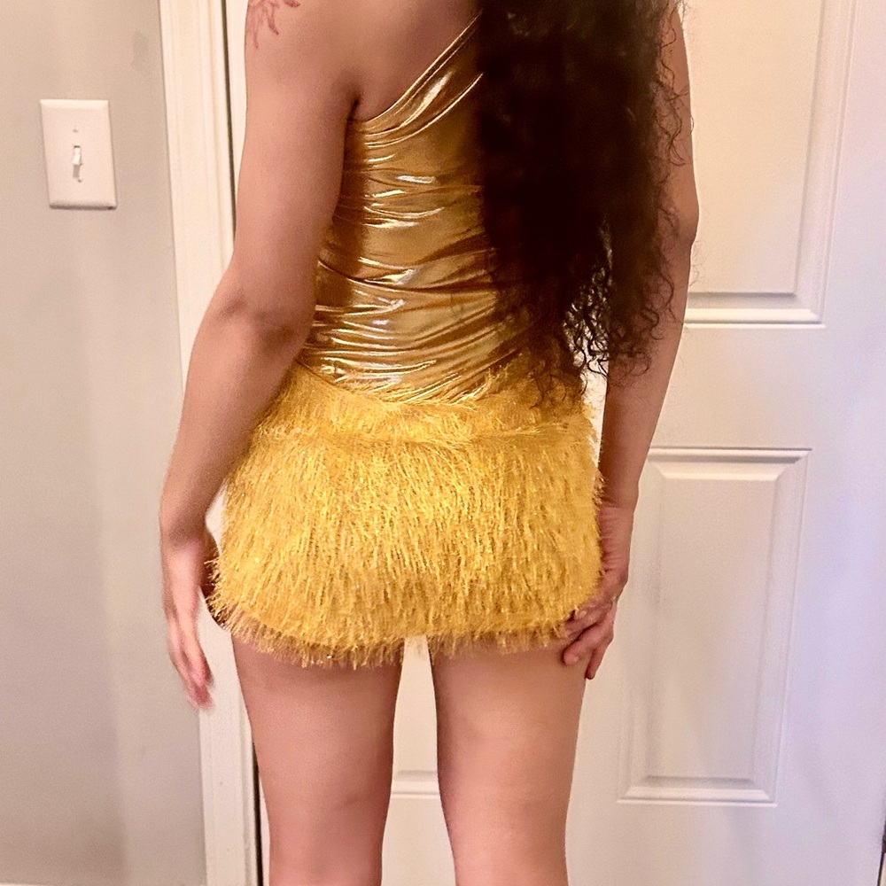 Yellow off the shoulder Dress